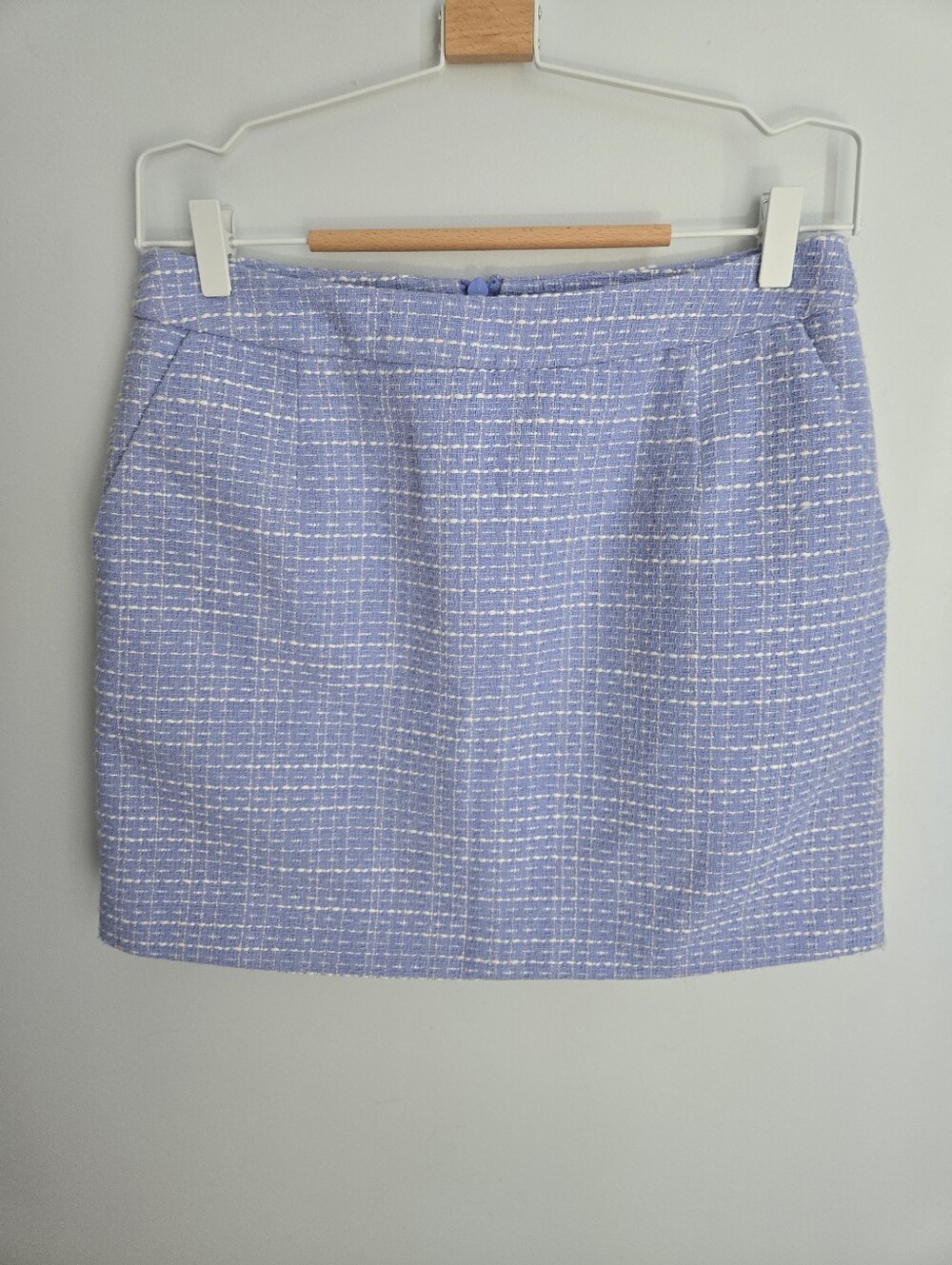New FRENCH CONNECTION Classic Lavender Tweed Mini Skirt - Women's